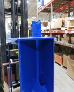 BODY,HOPPER,1-LN,WIDE CHAIN, PAINTED PAINTED BLUE